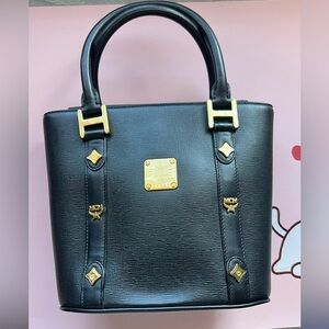MCM Black Leather Small Handbag